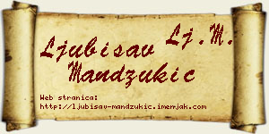 Ljubisav Mandžukić vizit kartica